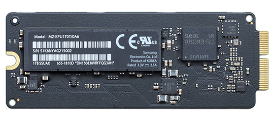 Solid State Drive (SSD) PCIe 661-03525, 661-7456, 661-7459, 661-7462, 661-7540 for iMac Retina 5K 27-inch Late 2015
