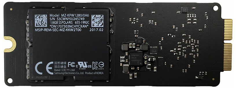 Solid State Drive SSD SSPOLARIS PCIe 661-07309, 661-07312, 661-07313, 661-07320, 661-07588, 661-07589 for iMac 21.5-inch 2017